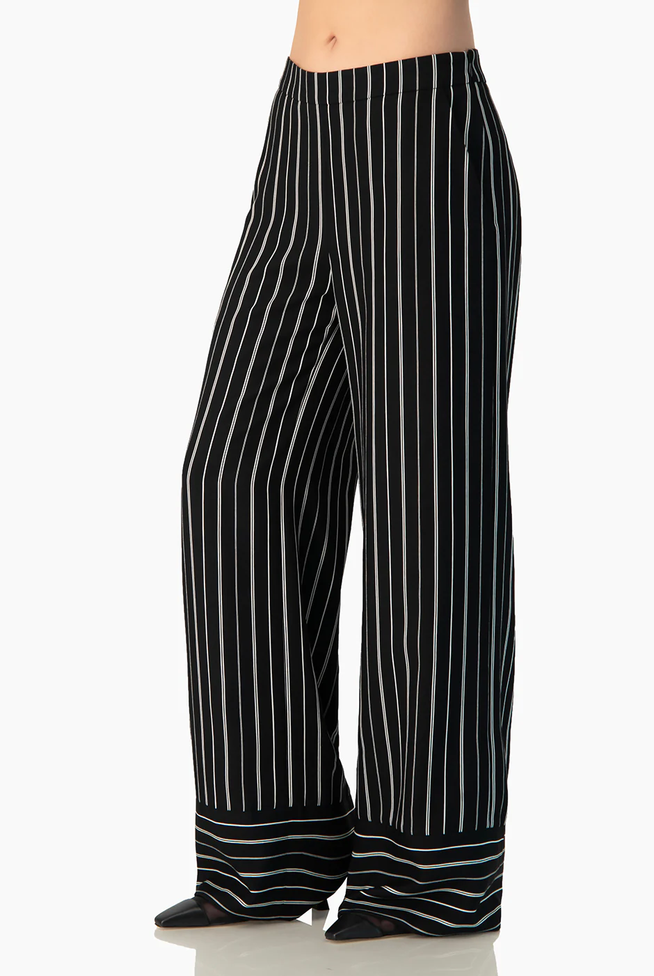 Pantalon a rayas pierna amplia - Image 4