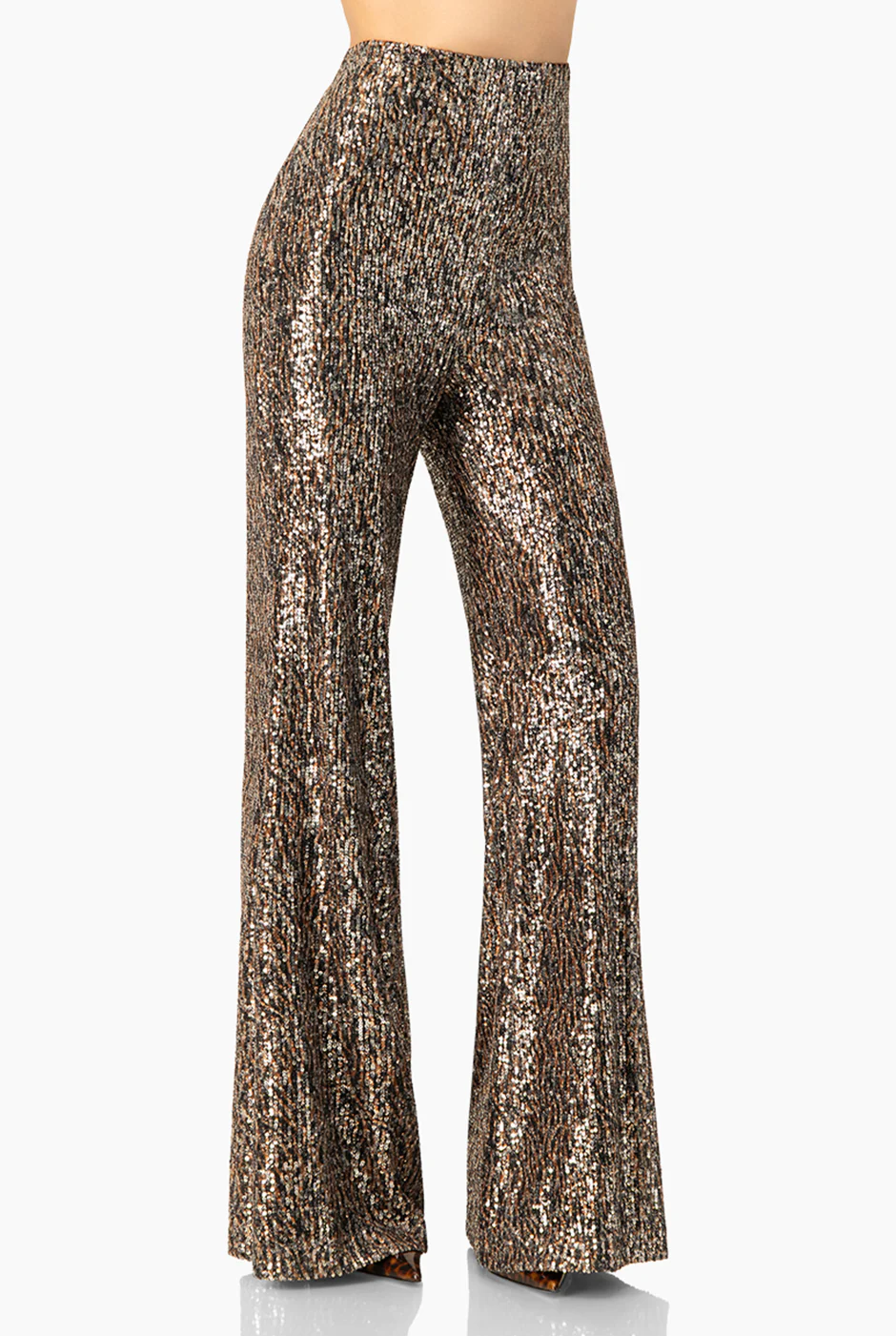 Pantalon acampanado de lentejuelas - Image 4