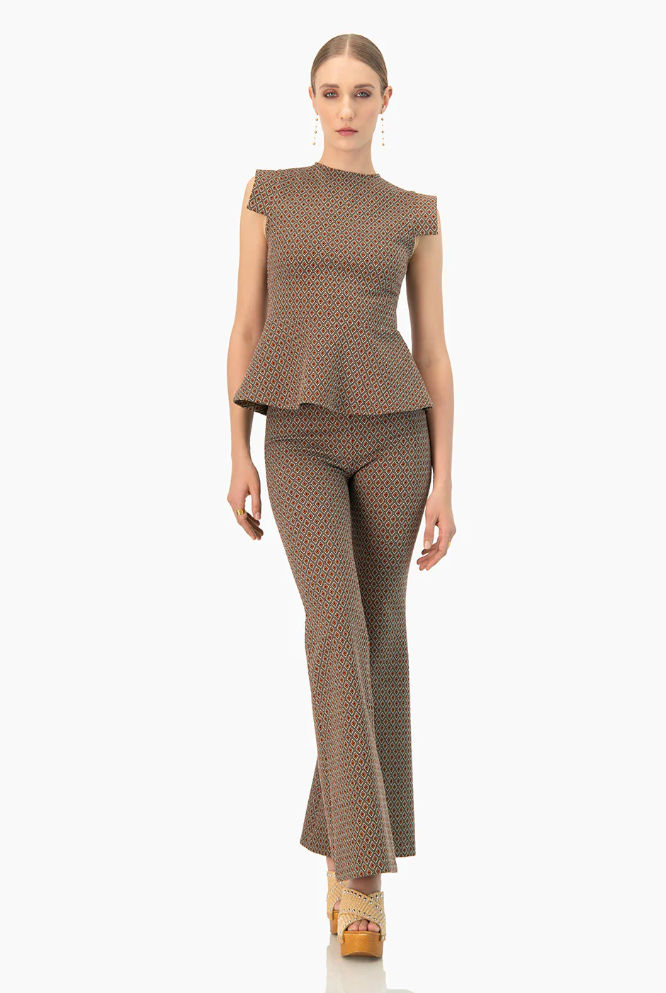 Pantalon acampanado estampado - Image 3