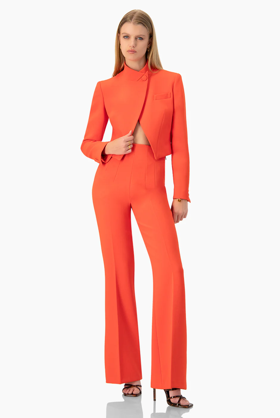Pantalón acampanado naranja - Image 3