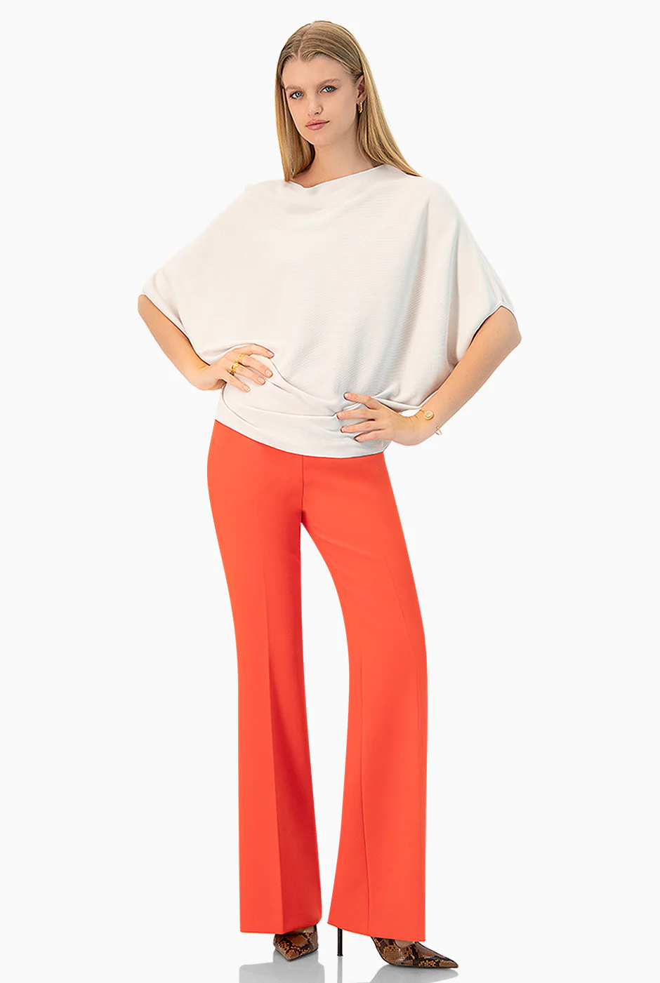 Pantalón acampanado naranja - Image 6