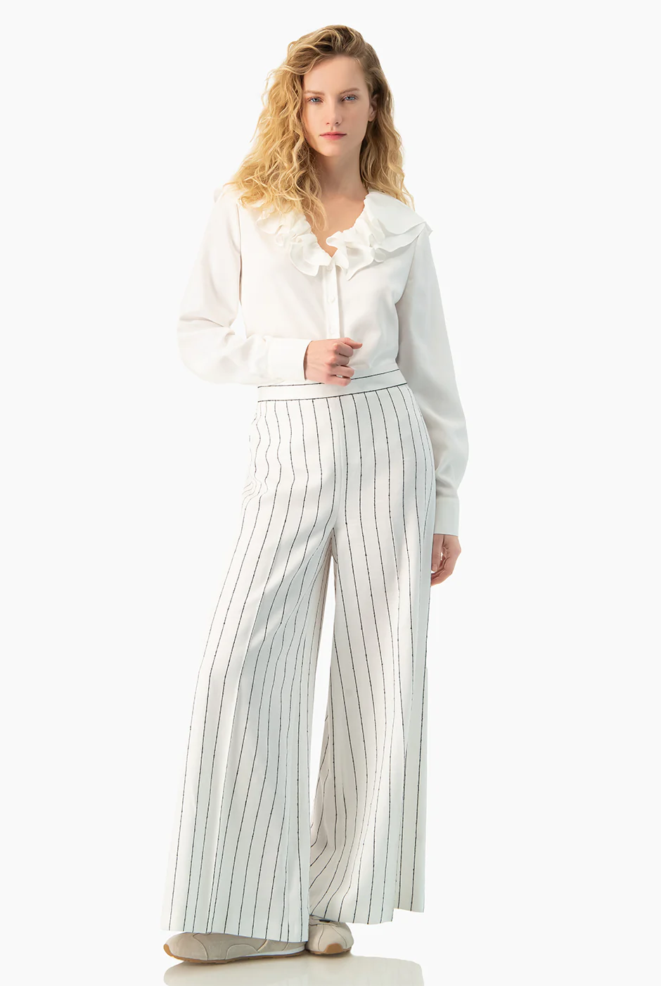 Pantalon amplio de rayas - Image 7