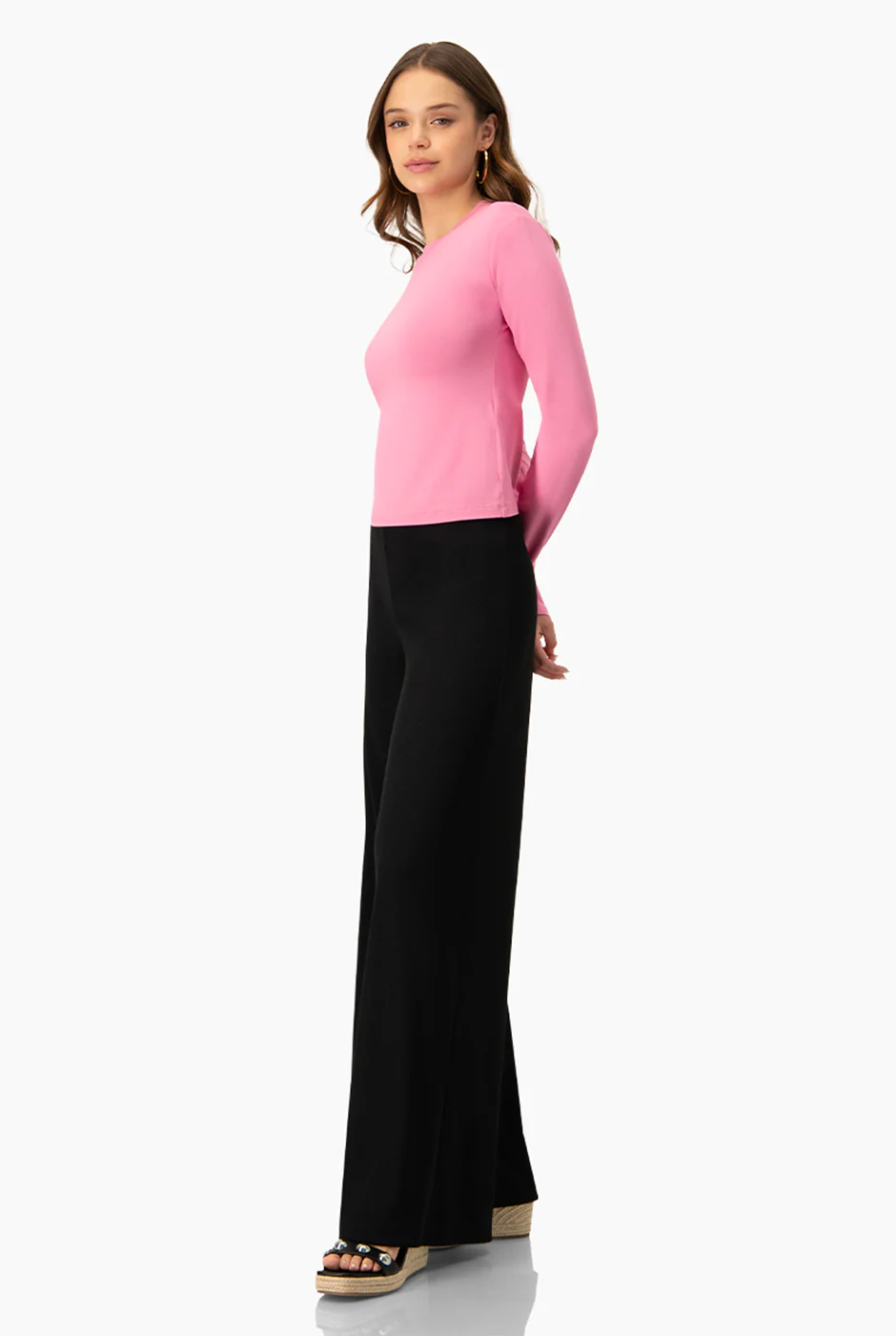 Pantalon amplio en tono negro - Image 6