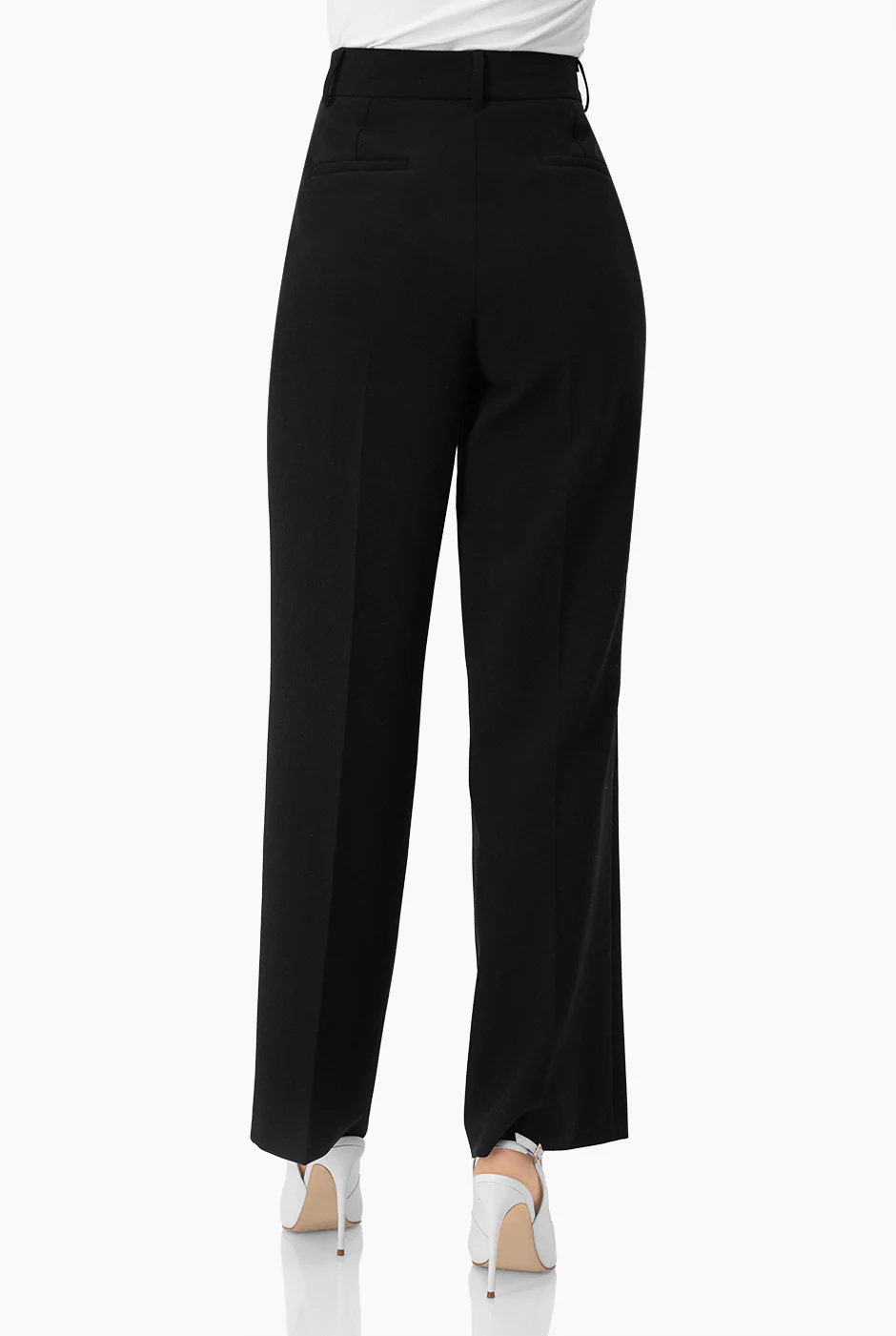 Pantalon amplio sastreado con bolsillos traseros simulados - Image 2