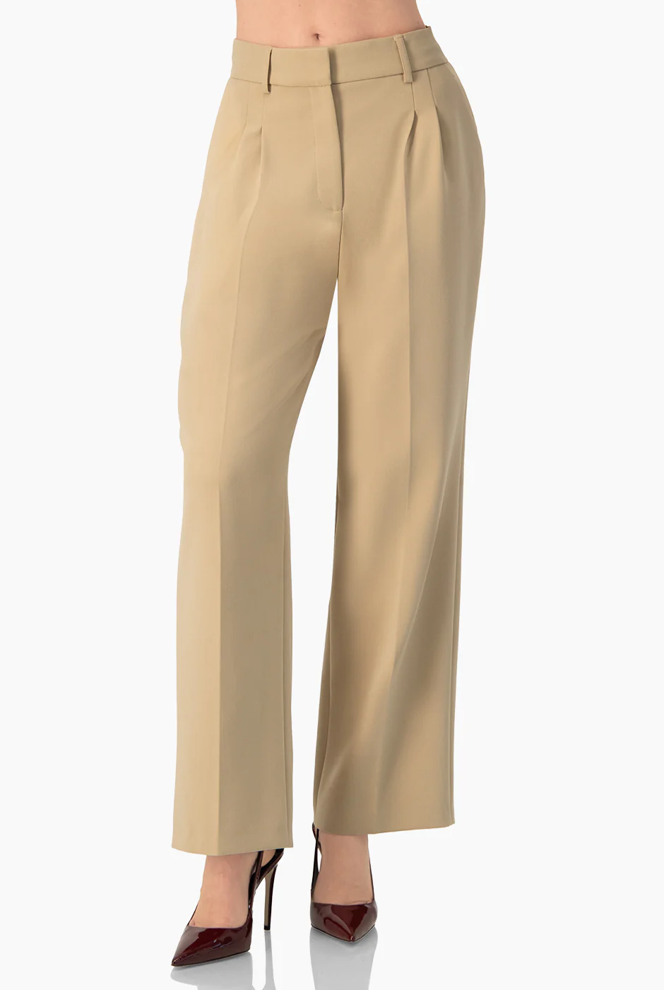 Pantalon amplio sastreado con bolsillos traseros simulados - Image 3
