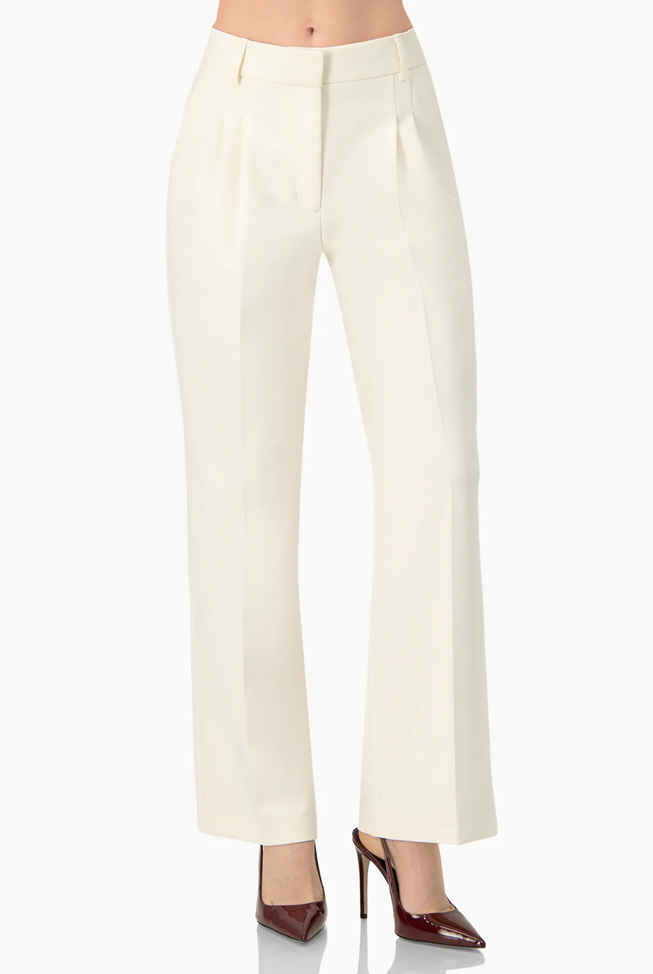 Pantalon amplio sastreado con bolsillos traseros simulados