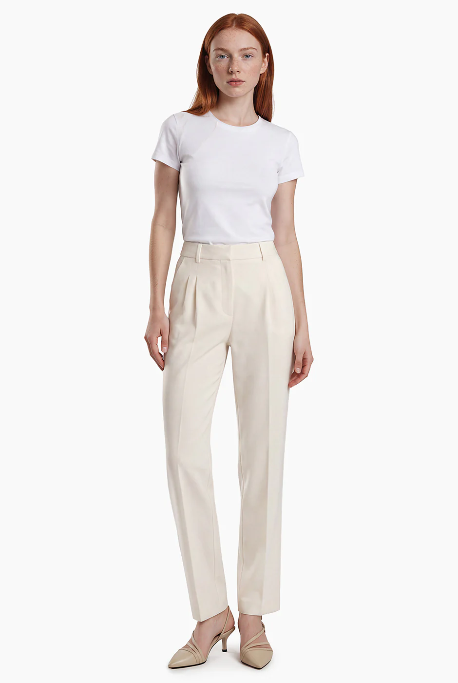 Pantalon amplio sastreado con bolsillos traseros simulados - Image 4