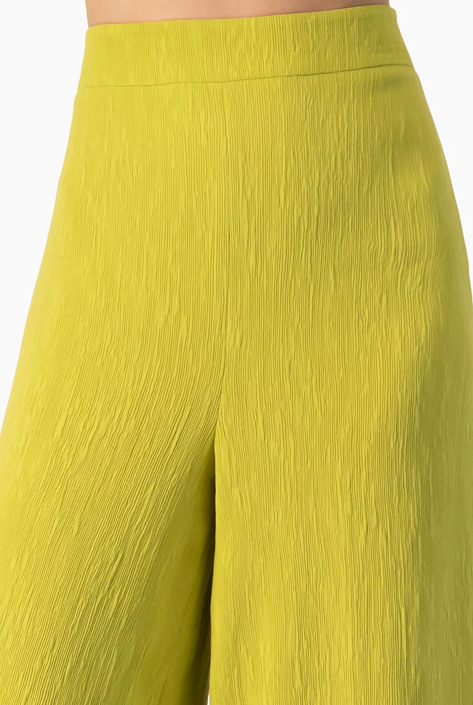 Pantalon amplio verde con pinzas - Image 6
