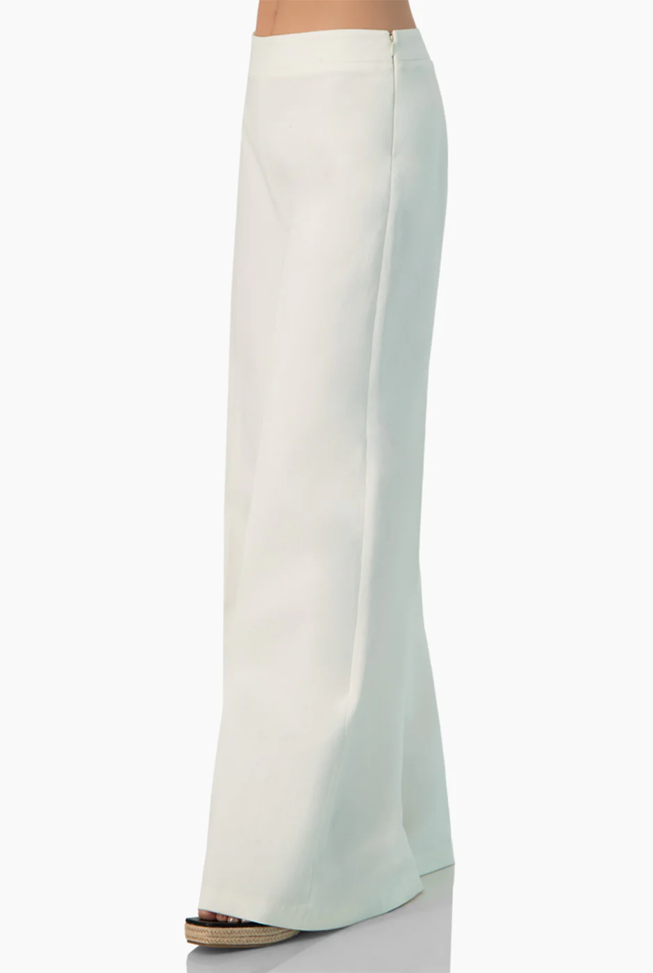 Pantalon blanco de pierna amplia - Image 4