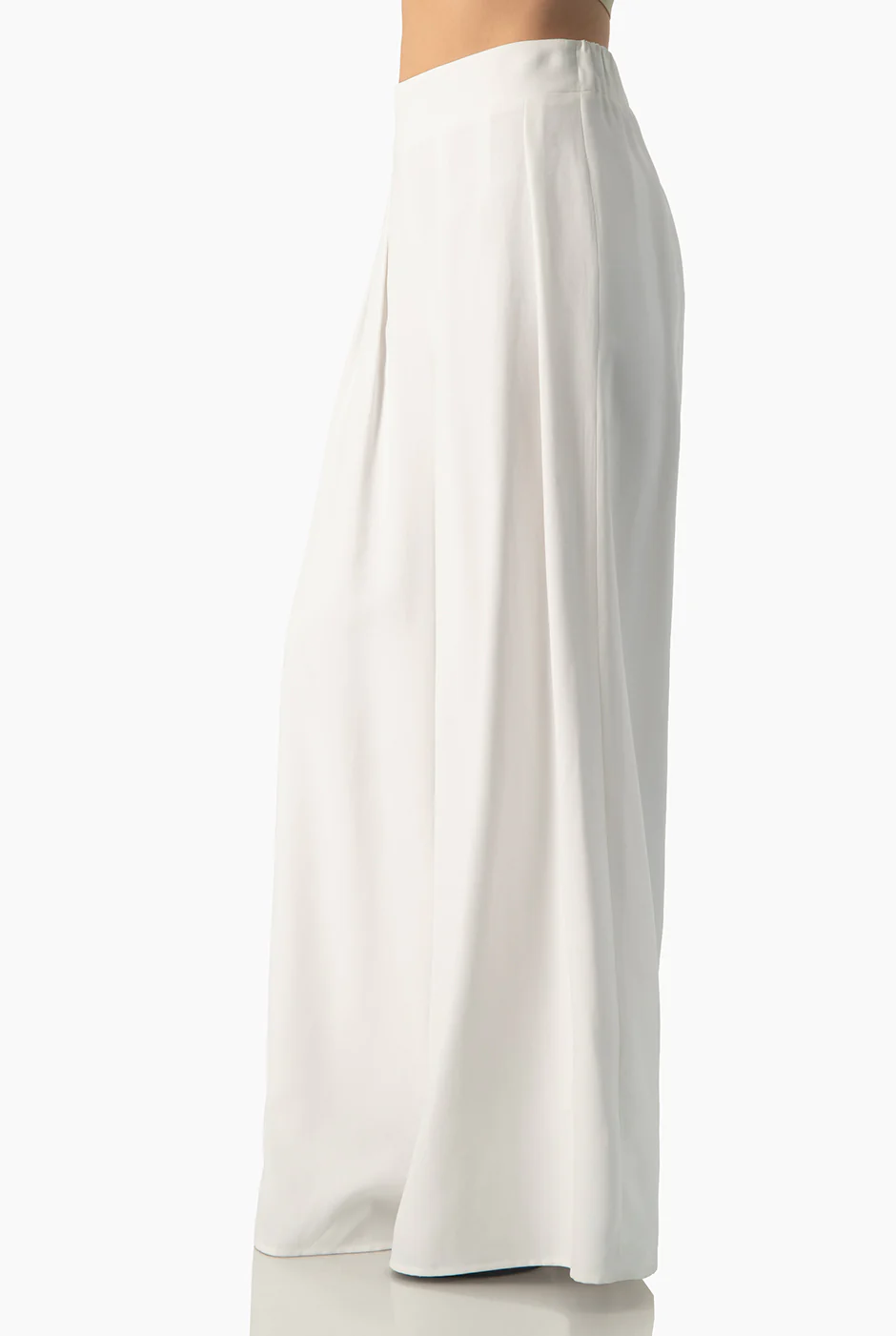 Pantalon blanco liso con pinzas - Image 4