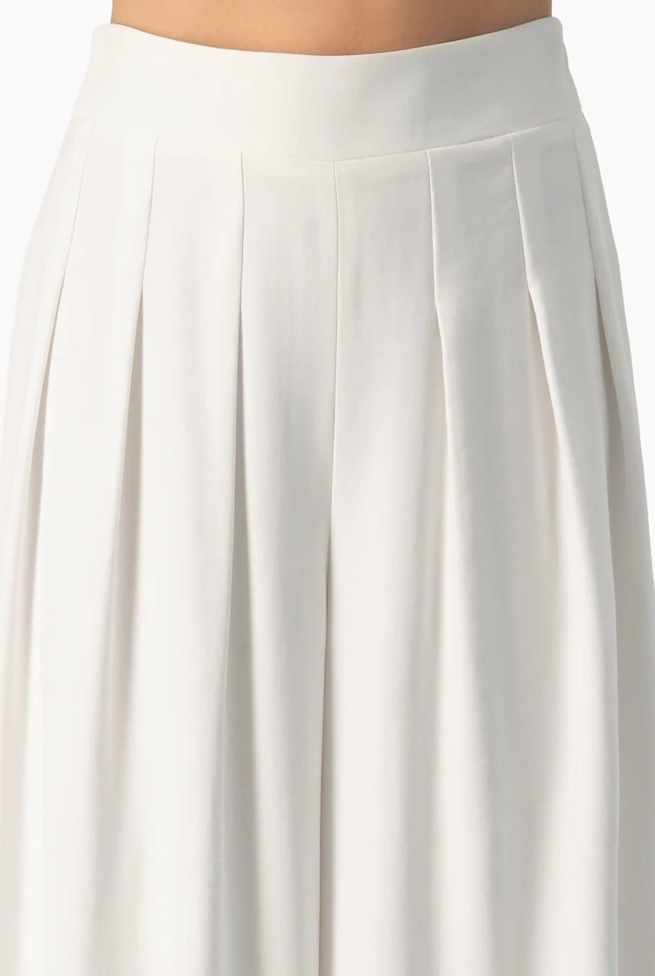 Pantalon blanco liso con pinzas - Image 6