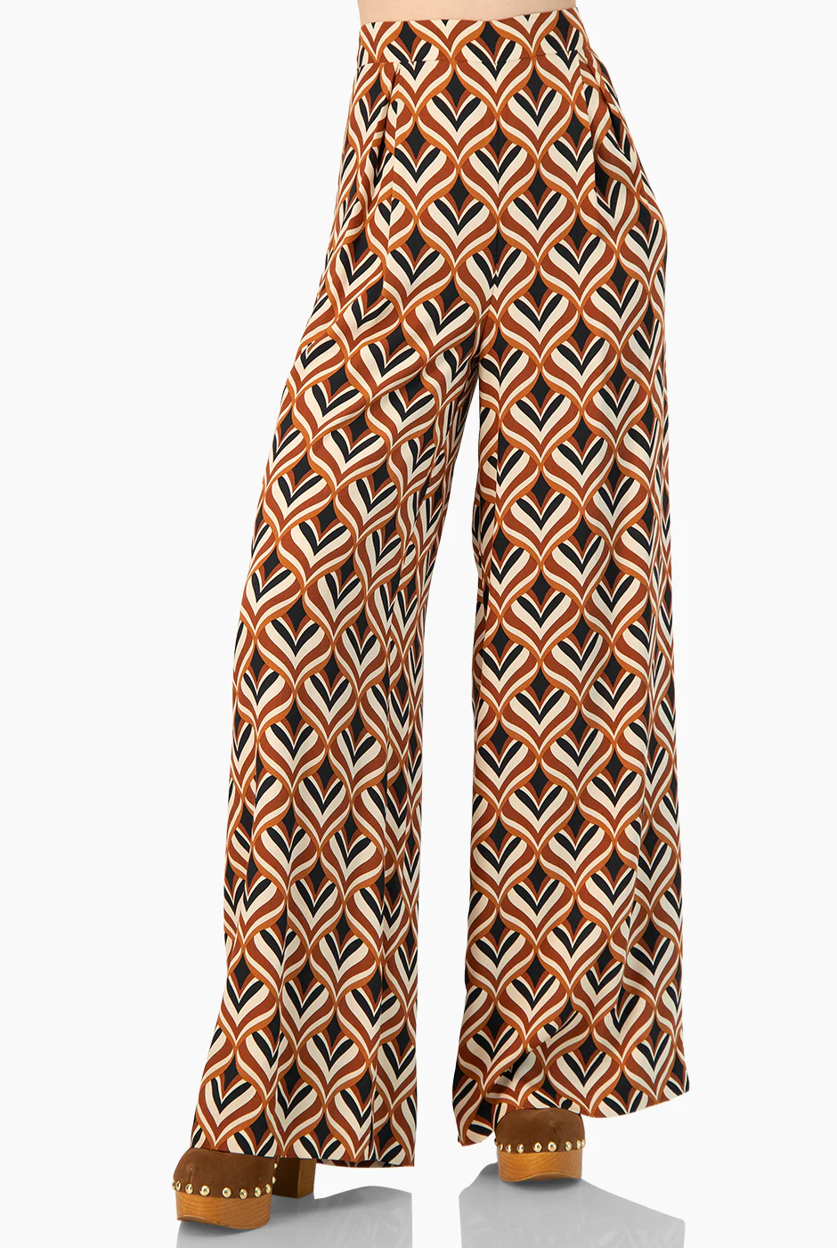 Pantalon estampado amplio y cierre - Image 4