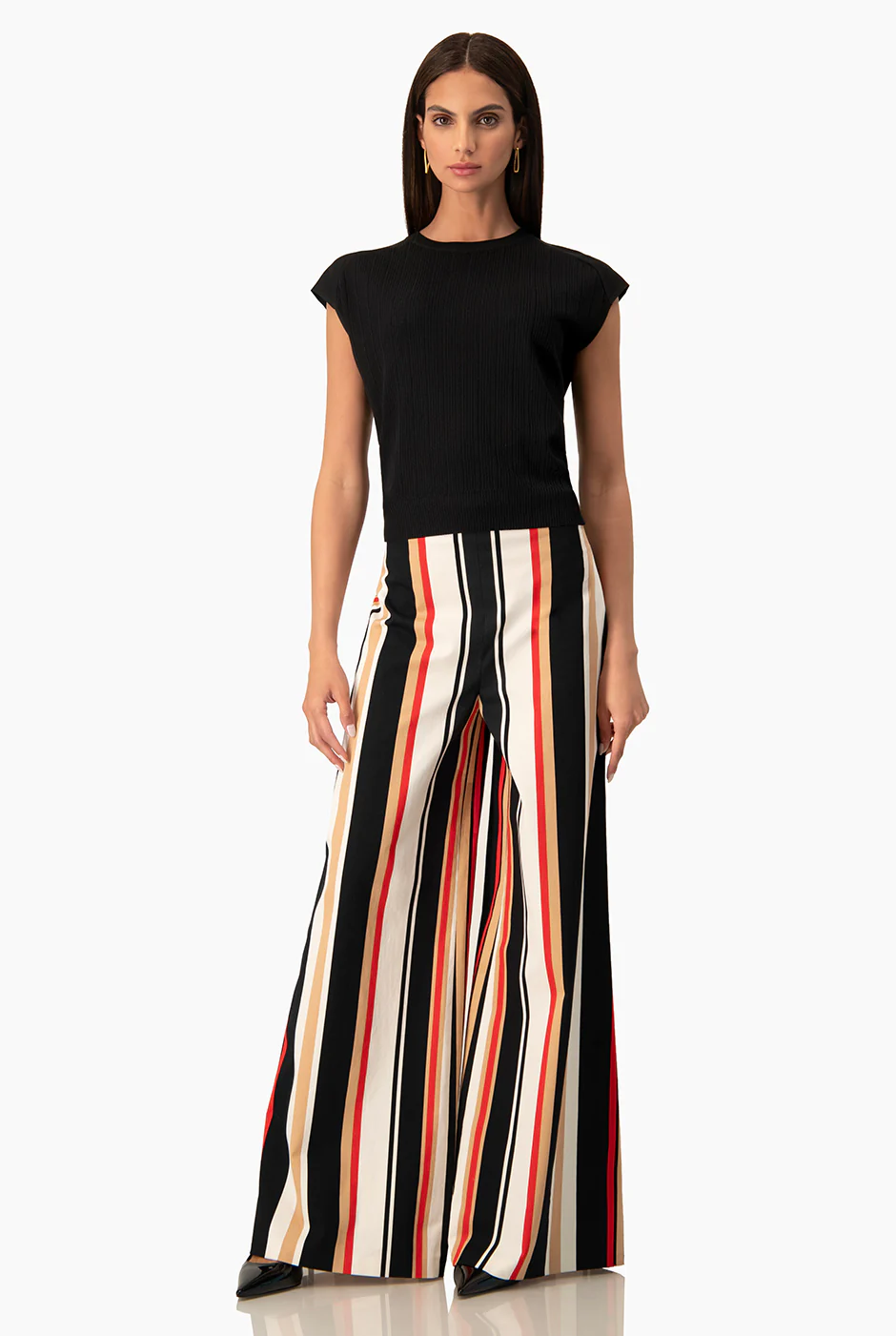 Pantalon Ivonne amplio con pinzas - Image 3