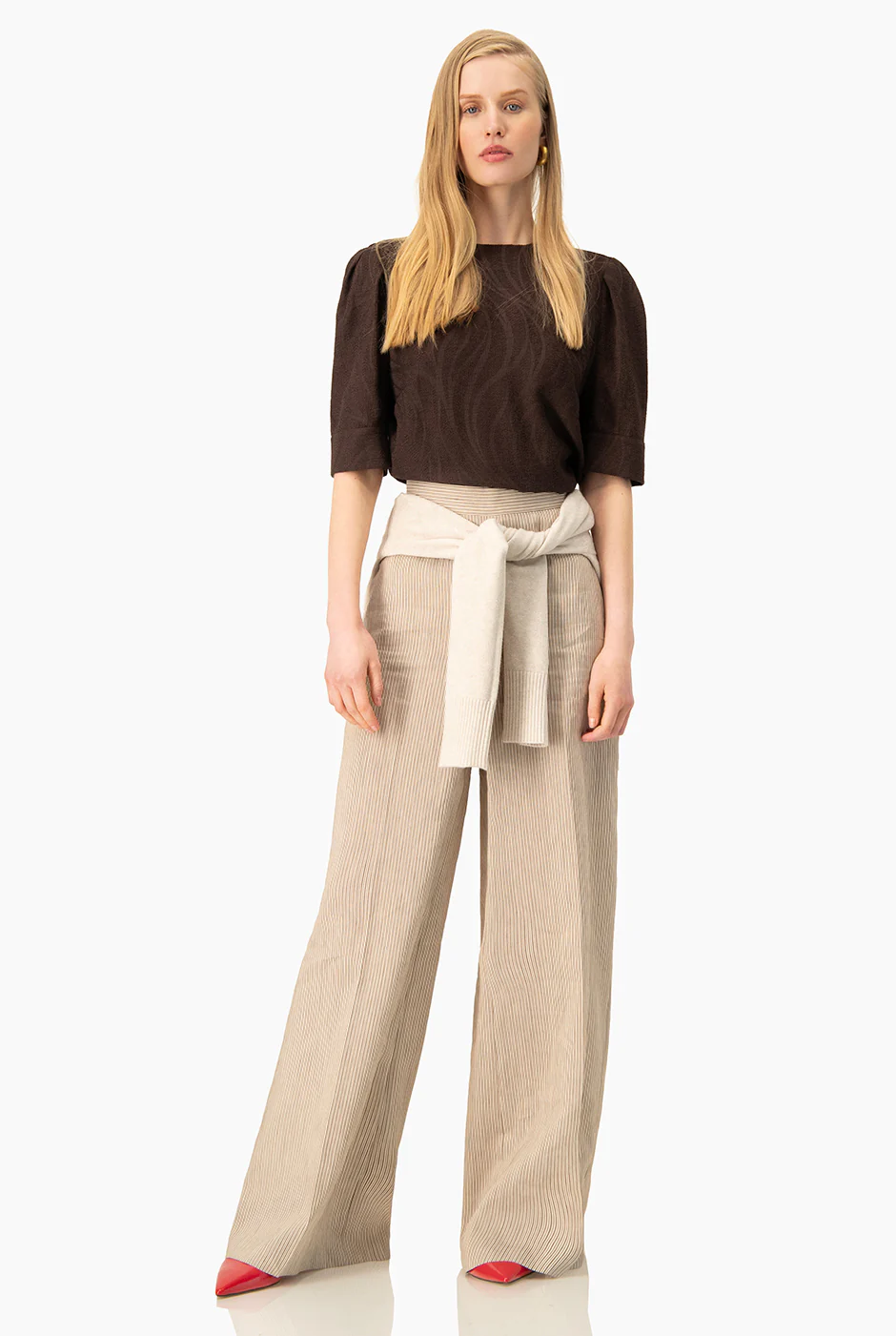 Pantalon Ivonne amplio rayado - Image 5