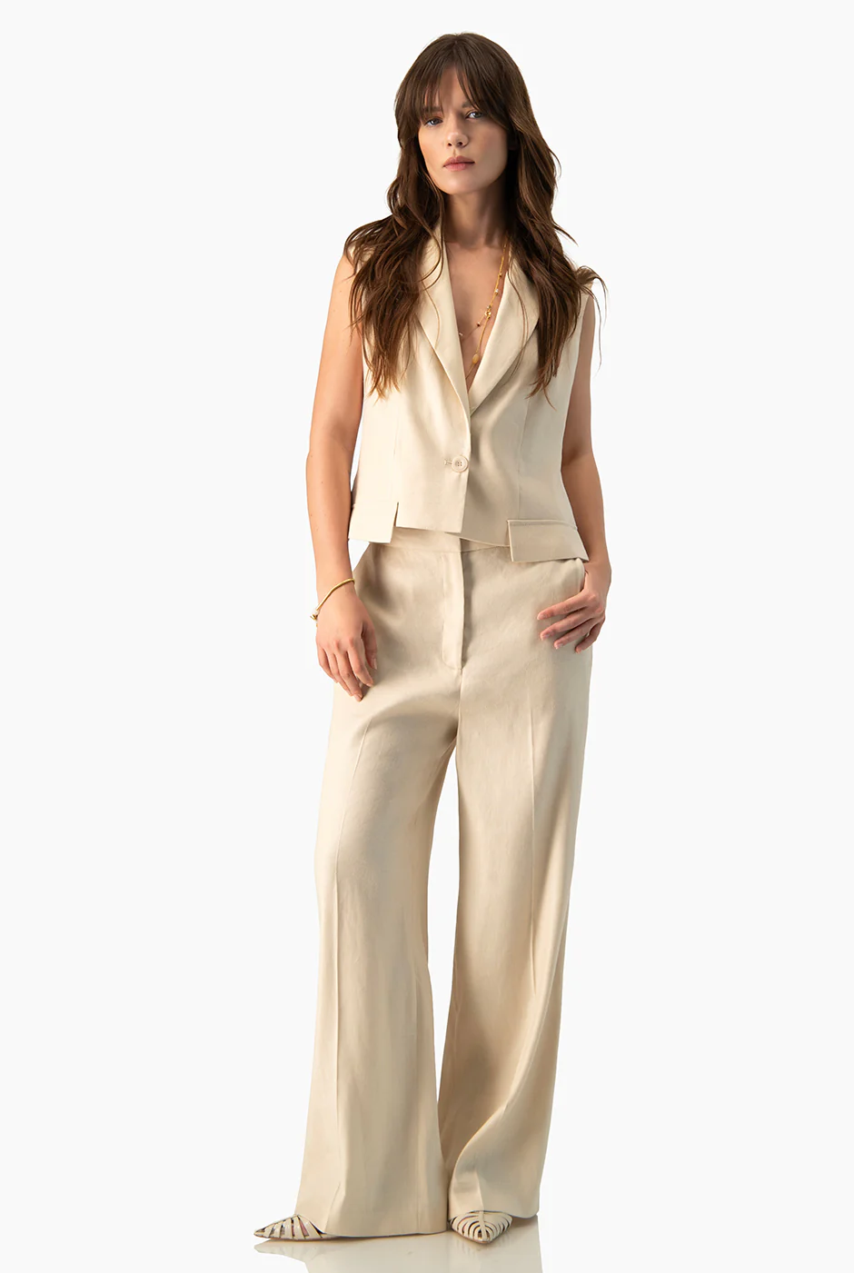Pantalon Ivonne pierna ancha recto - Image 6