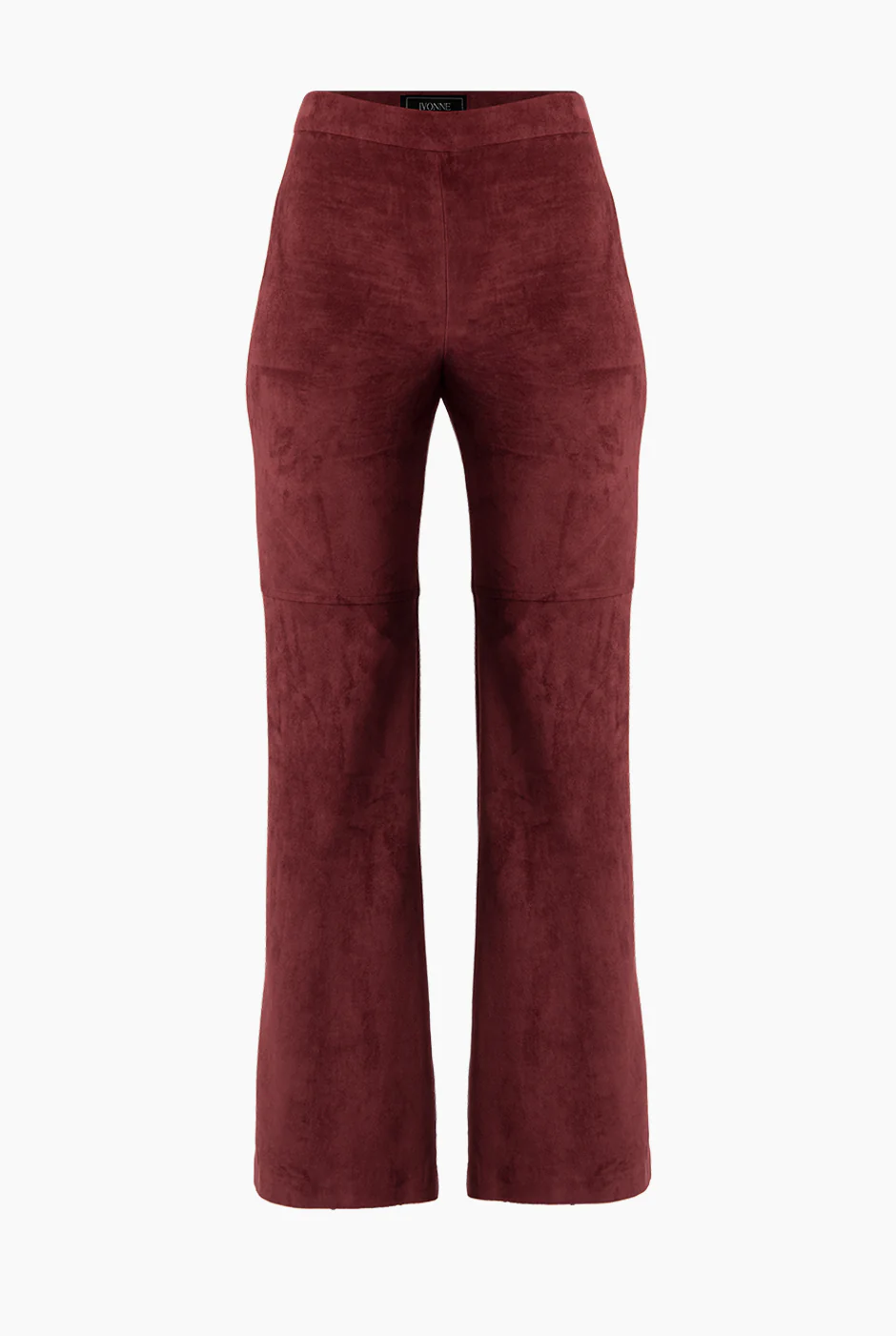 Pantalon liso en tono vino - Image 8