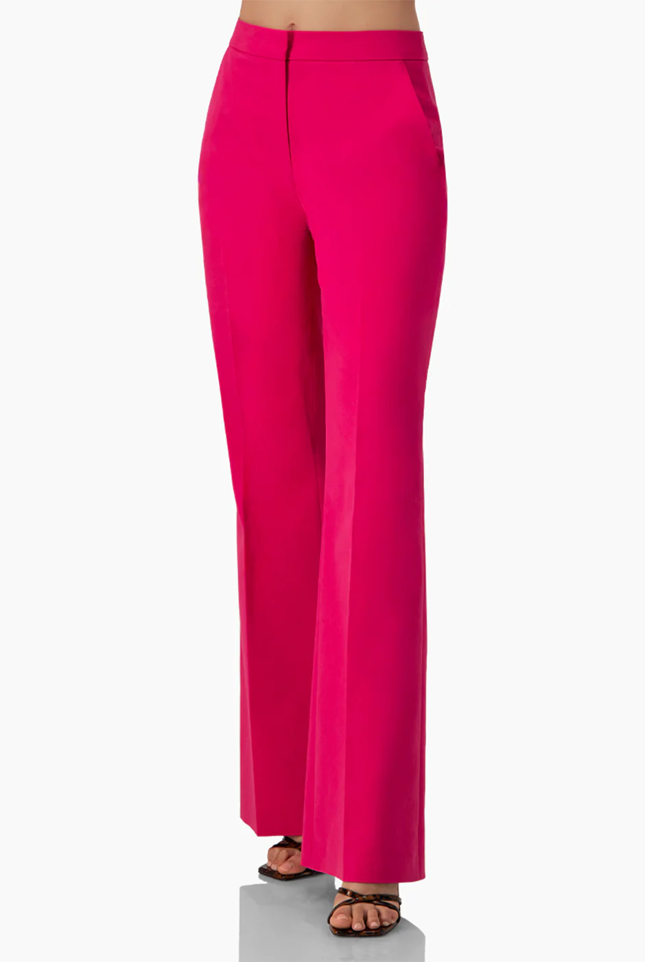 Pantalon liso semi campana fucsia - Image 4