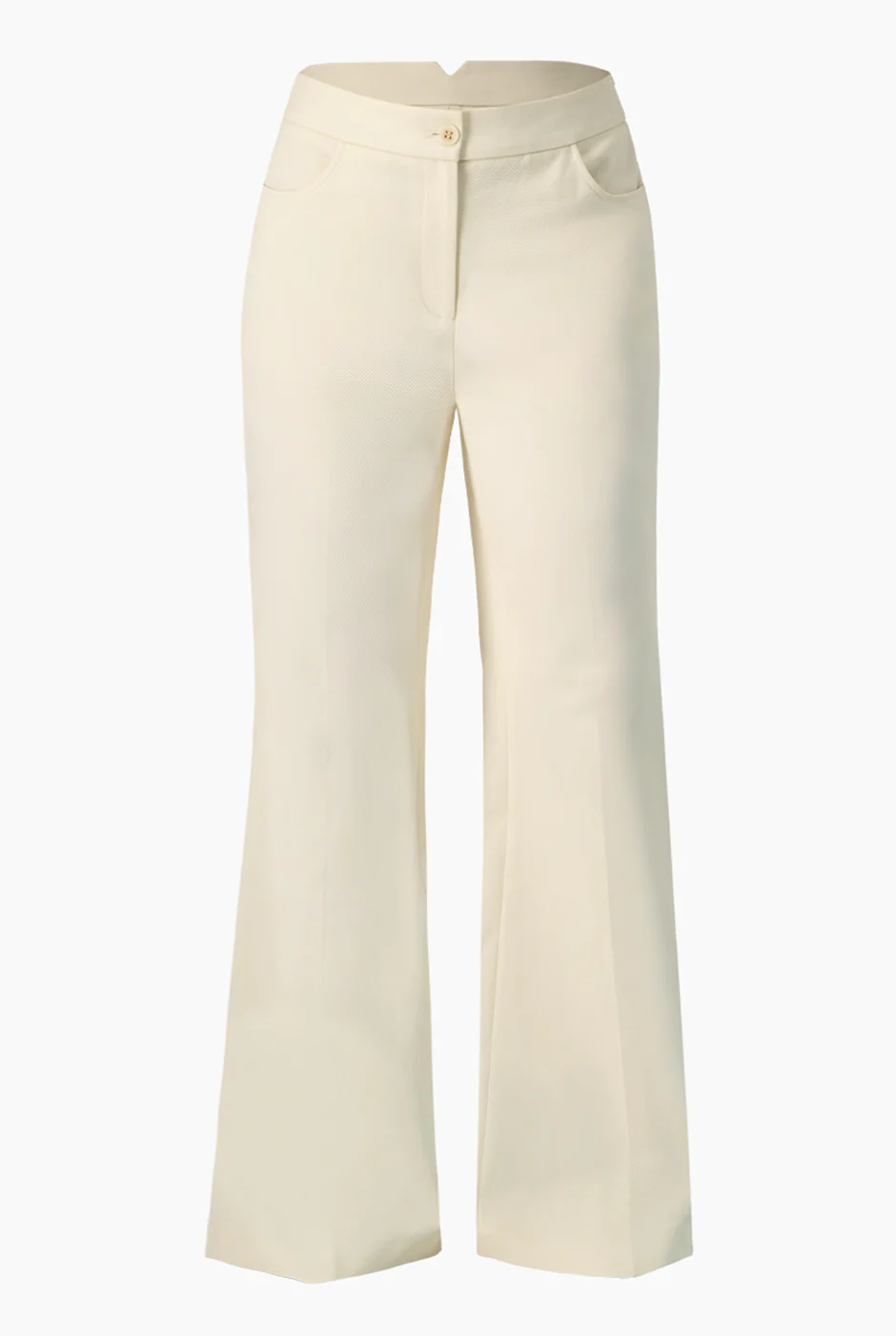 Pantalon marfil de pierna ancha - Image 5