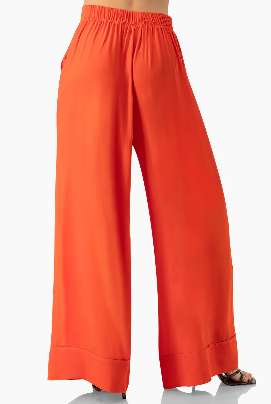 Pantalon naranja de pierna amplia - Image 2