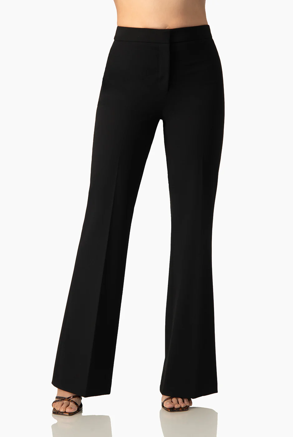 Pantalon negro recto sastreado