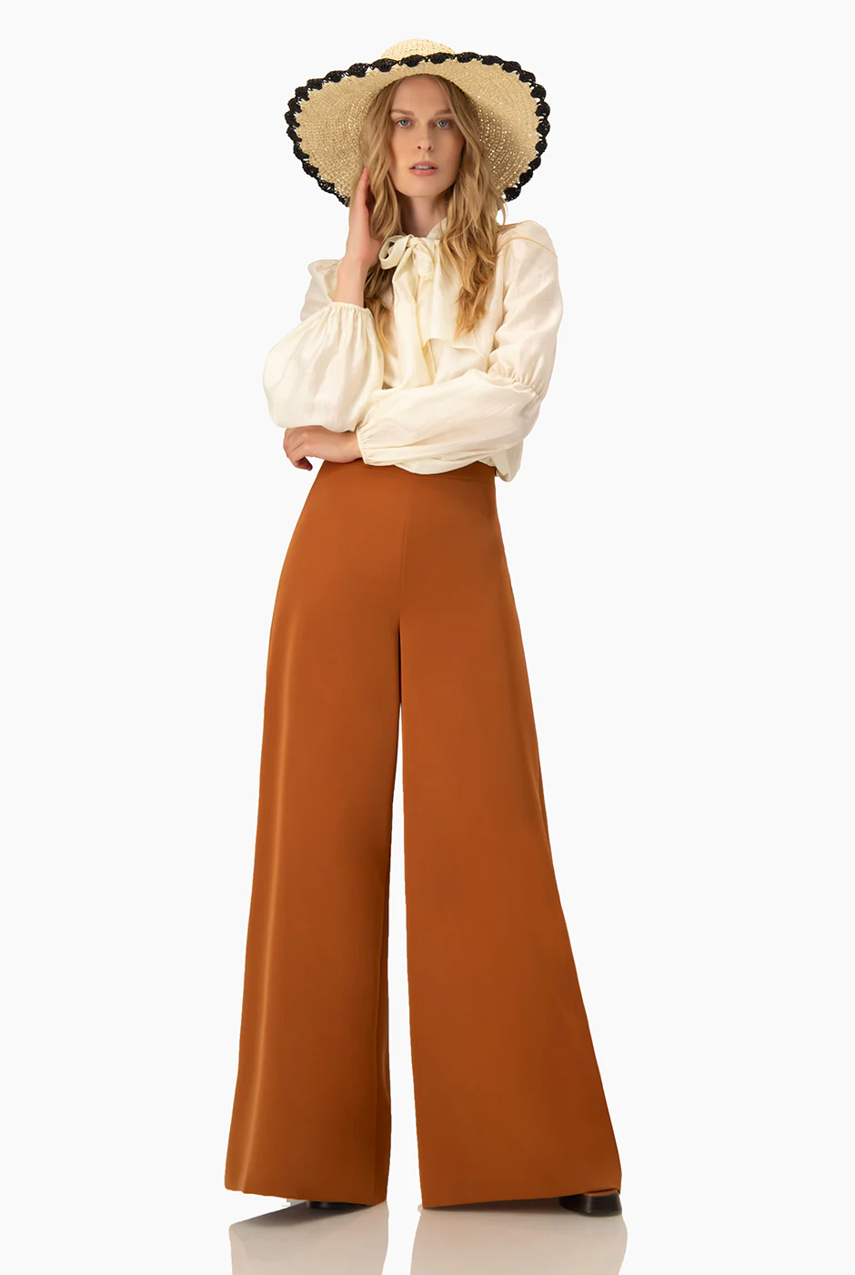 Pantalon pierna ancha sin bolsillos - Image 3