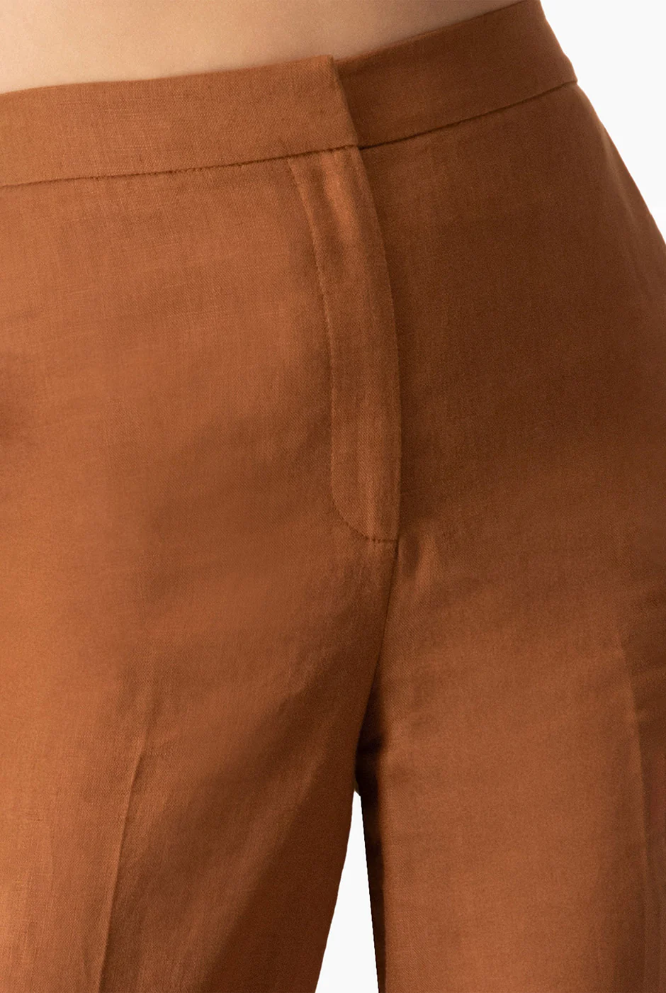 Pantalon recto amplio cafe - Image 6
