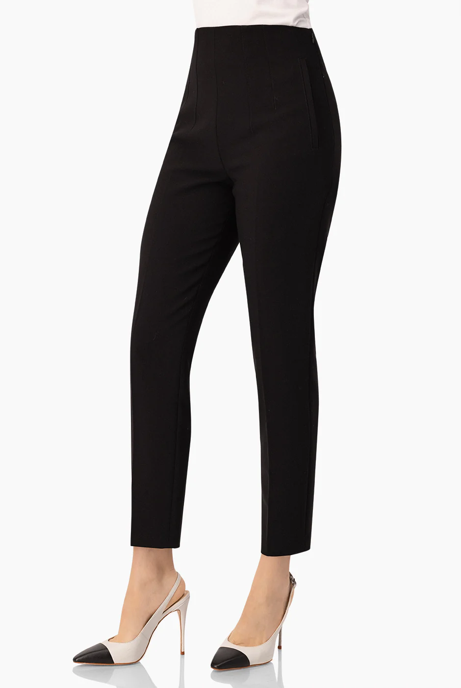 Pantalon recto con bolsas simuladas - Image 4