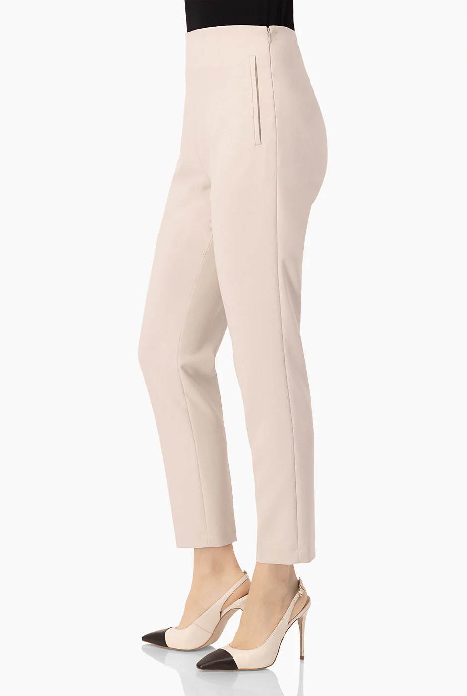 Pantalon recto con bolsas simuladas - Image 4