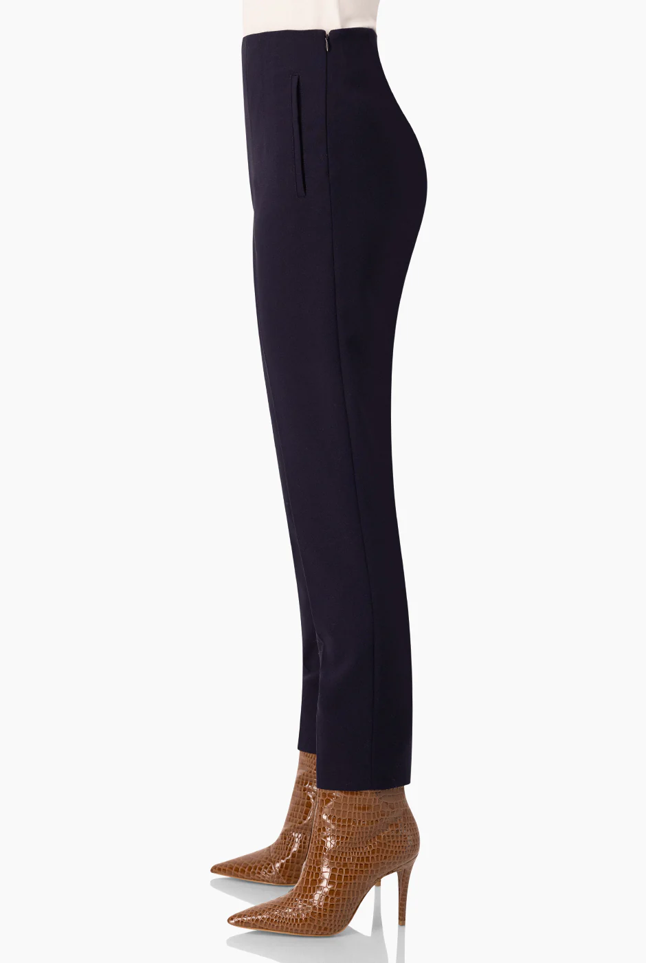Pantalon recto con bolsas simuladas - Image 4