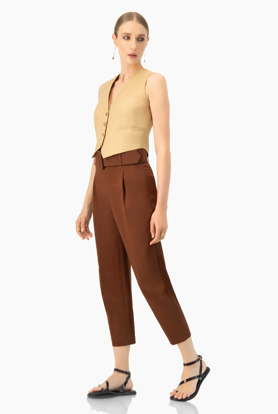 Pantalon recto con cinturon - Image 6