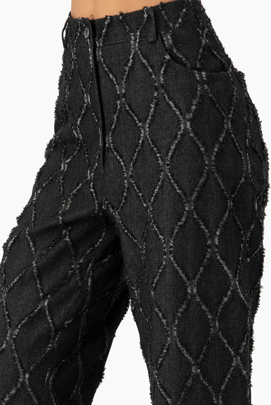 Pantalon recto con destruccion - Image 6