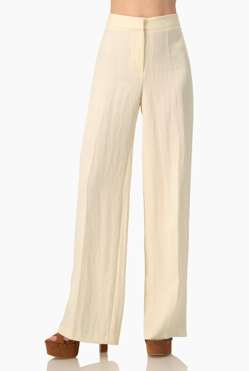 Pantalon recto pierna amplia