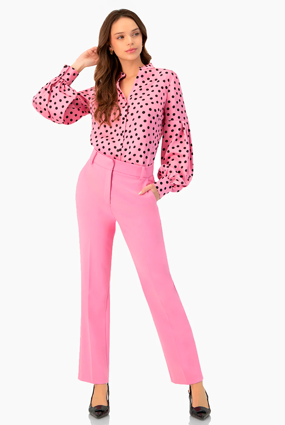 Pantalon sastreado con cinturon - Image 3
