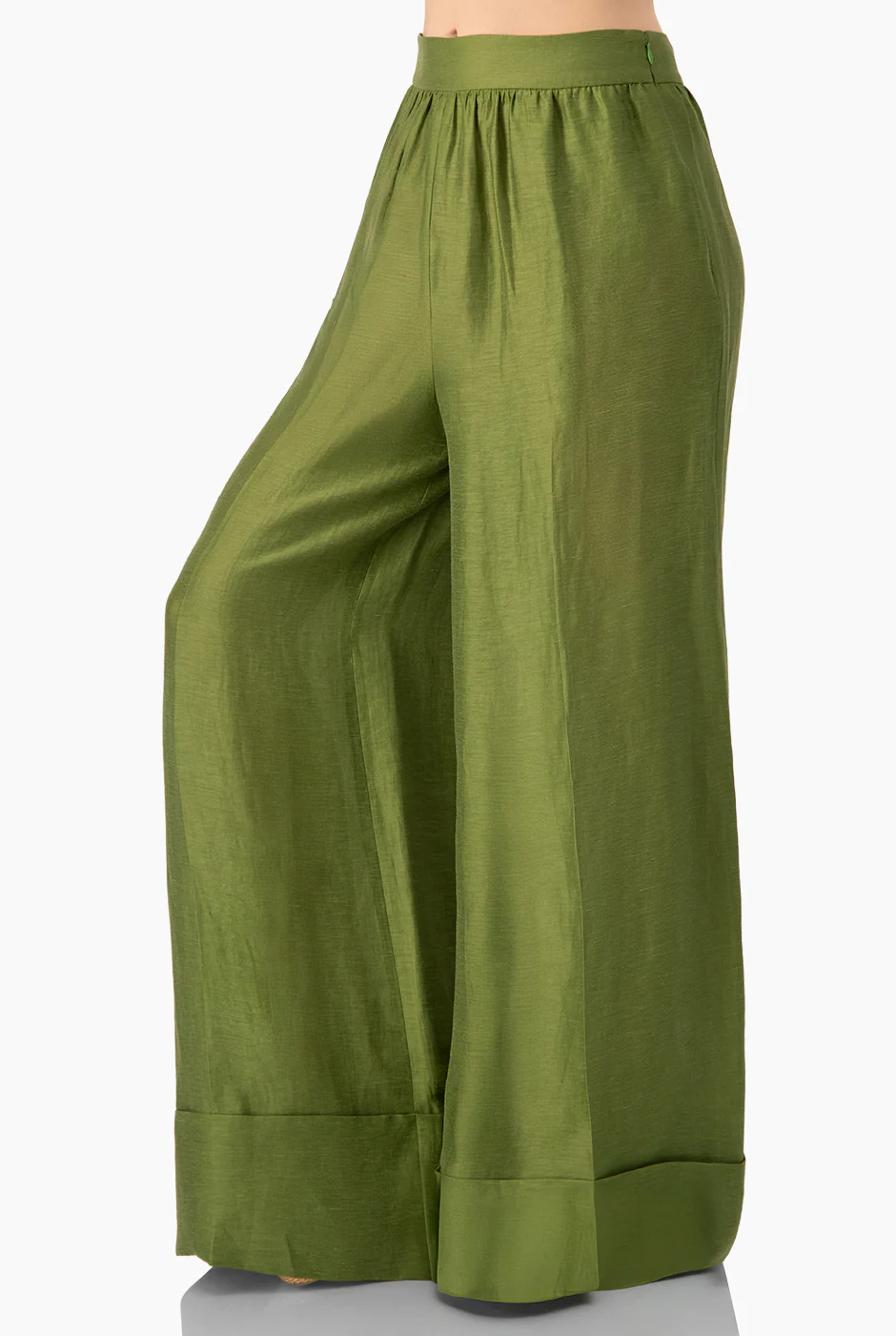 Pantalon verde de pierna maxi - Image 4