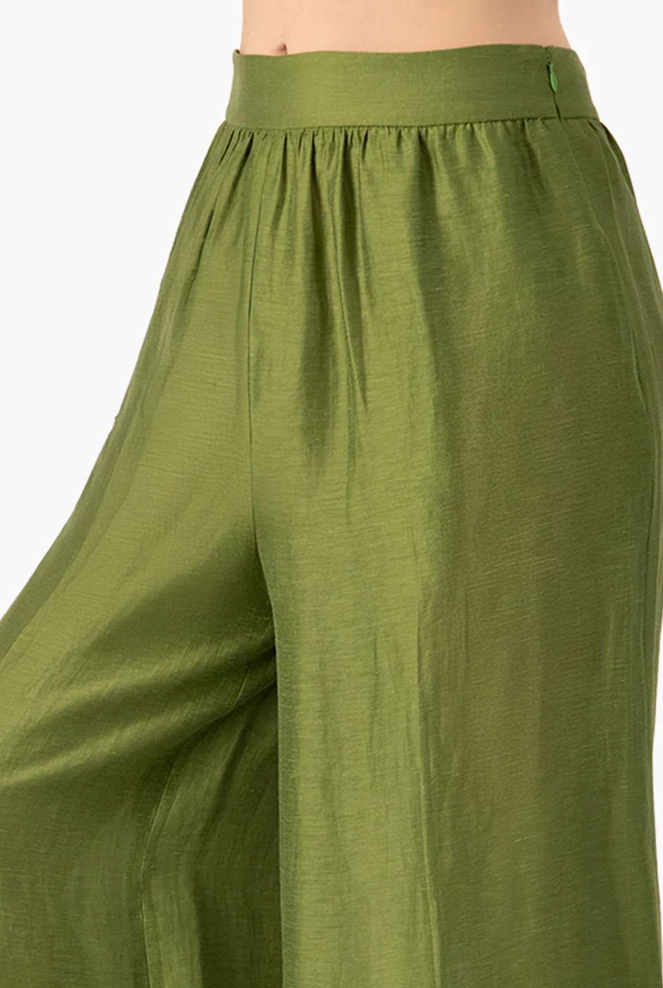 Pantalon verde de pierna maxi - Image 7