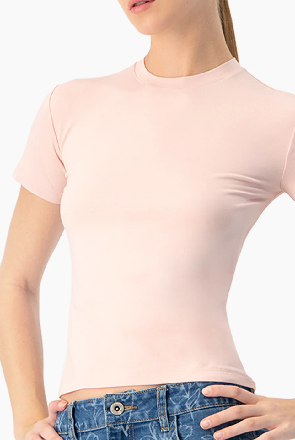 Playera basica lisa manga corta - Image 6