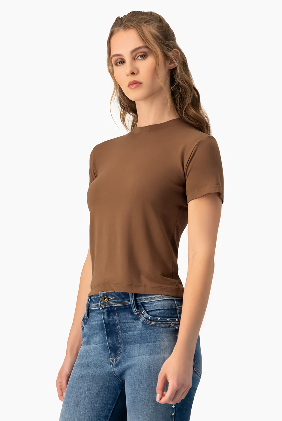 Playera basica lisa manga corta - Image 3
