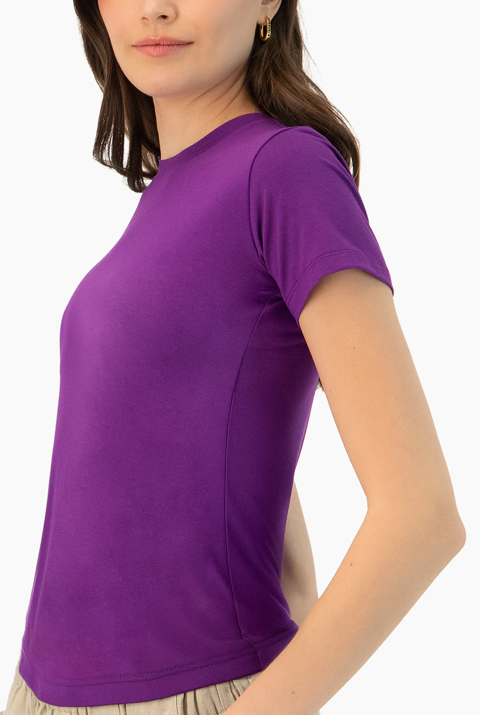 Playera basica lisa manga corta - Image 6