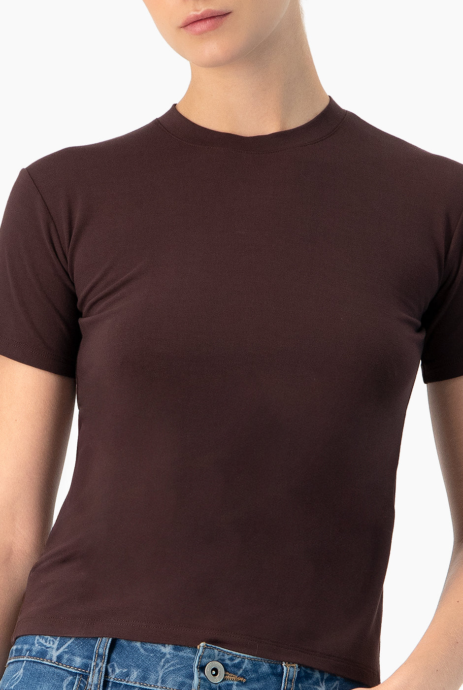 Playera basica lisa manga corta - Image 6