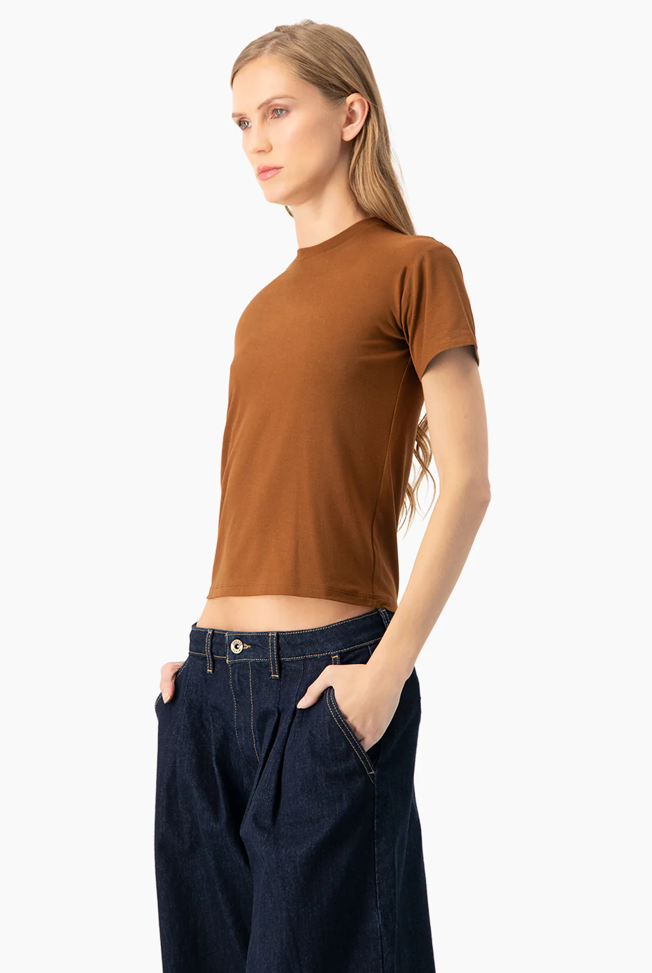 Playera basica recta manga corta - Image 3
