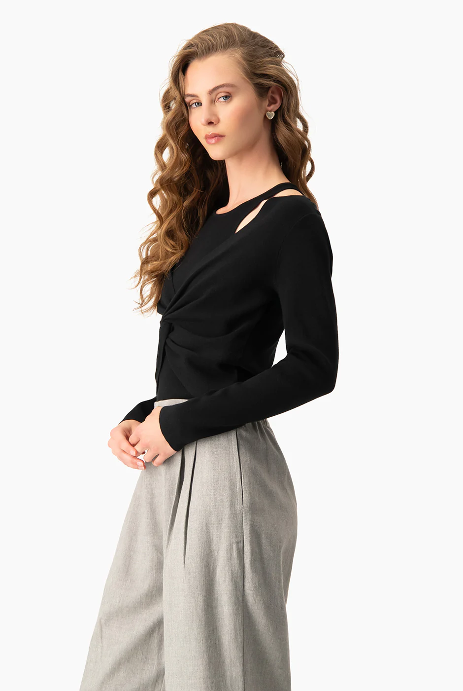 Pullover Drap Knotted - Image 4
