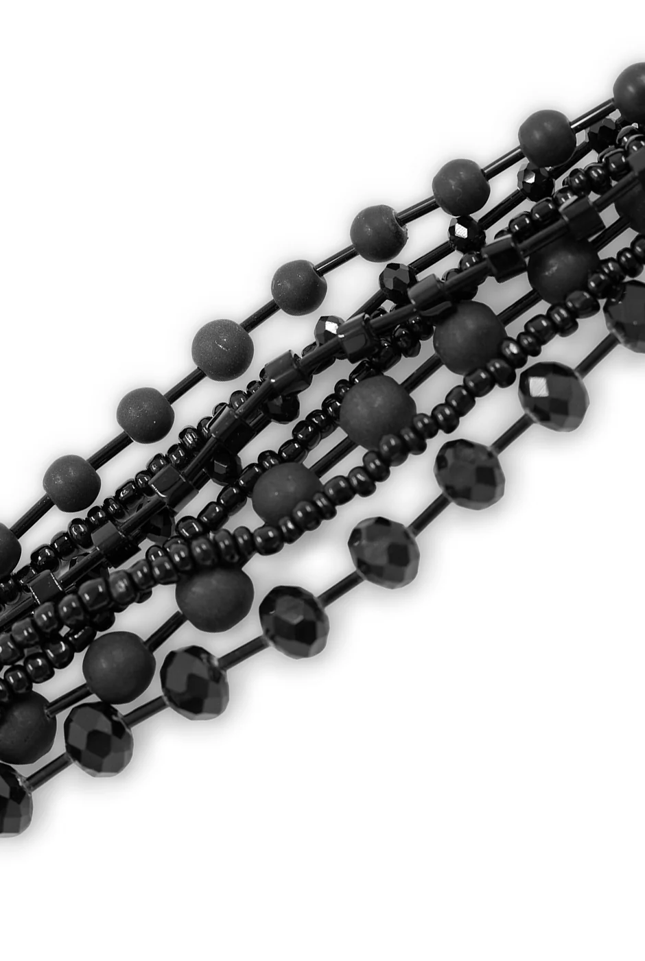 Pulsera Black Beads - Image 4