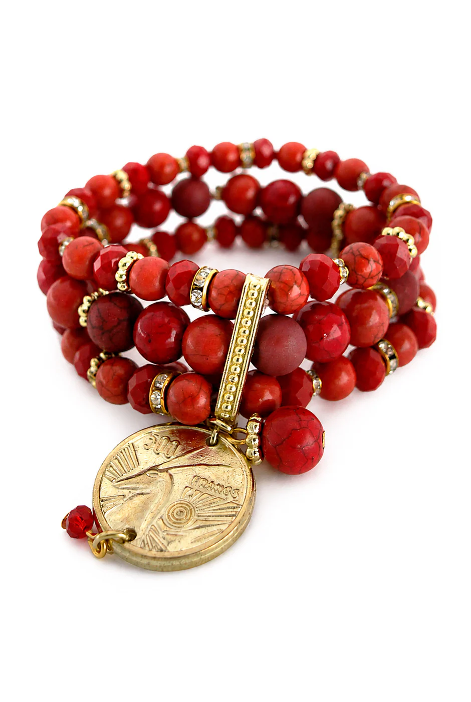 Pulsera Red B & Coin - Image 3