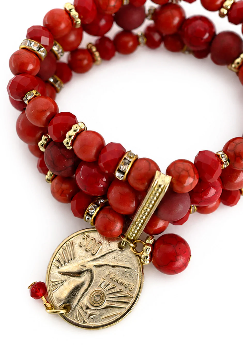 Pulsera Red B & Coin - Image 4