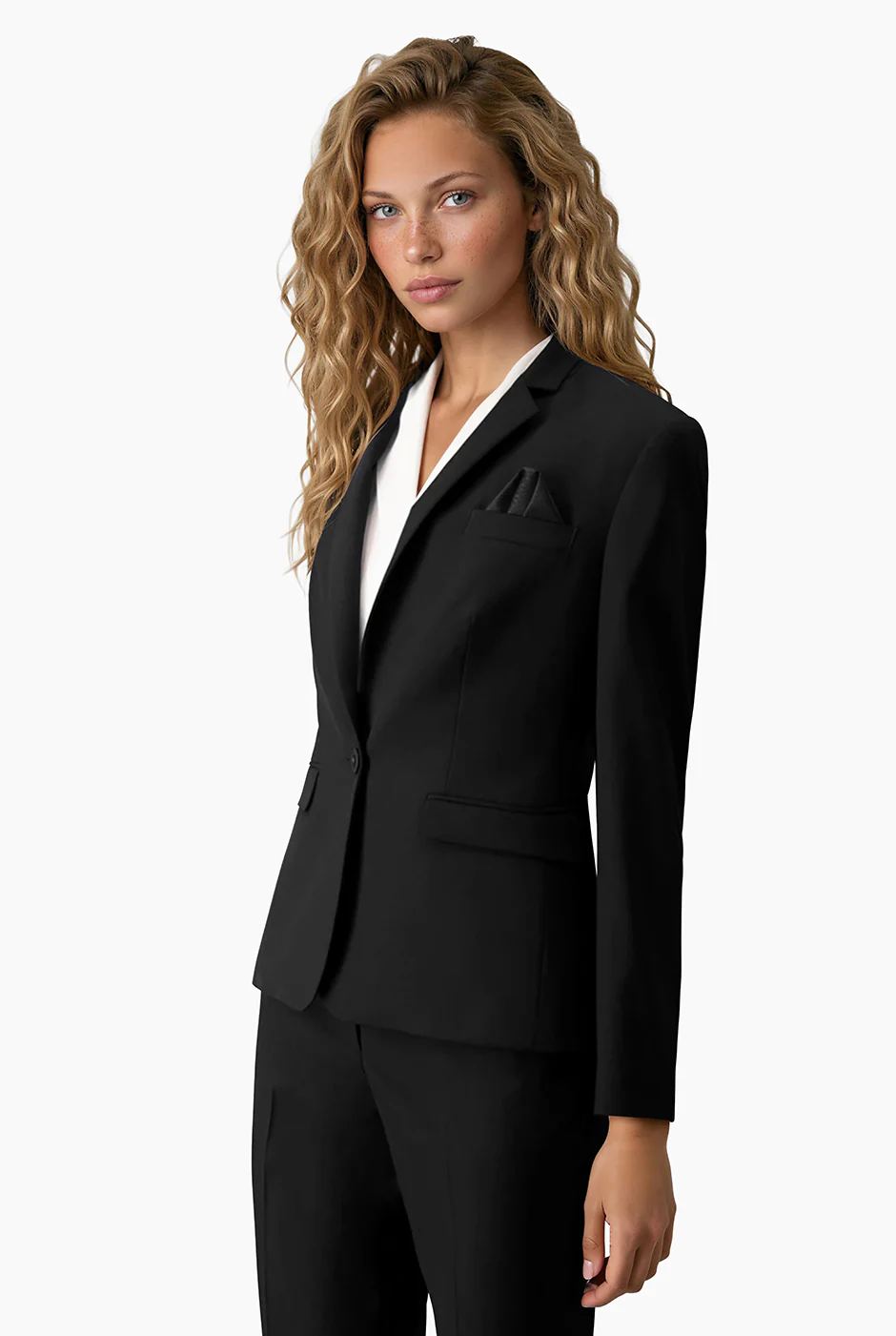 Saco Básico Recto Negro - Image 4