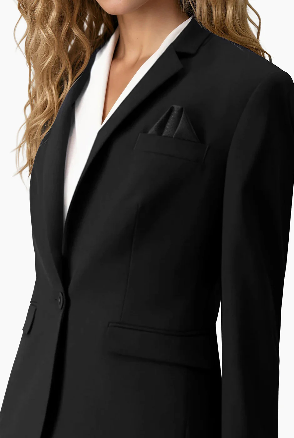 Saco Básico Recto Negro - Image 6