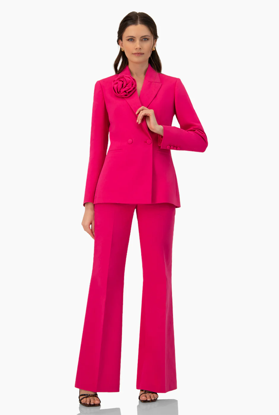 Saco fucsia de doble boton - Image 3