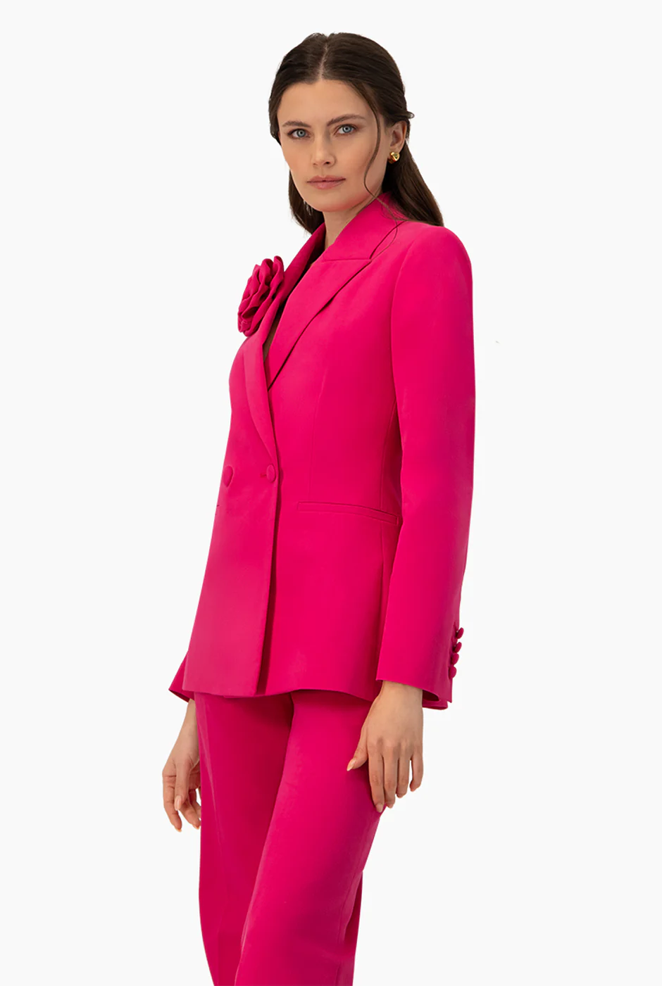 Saco fucsia de doble boton - Image 4