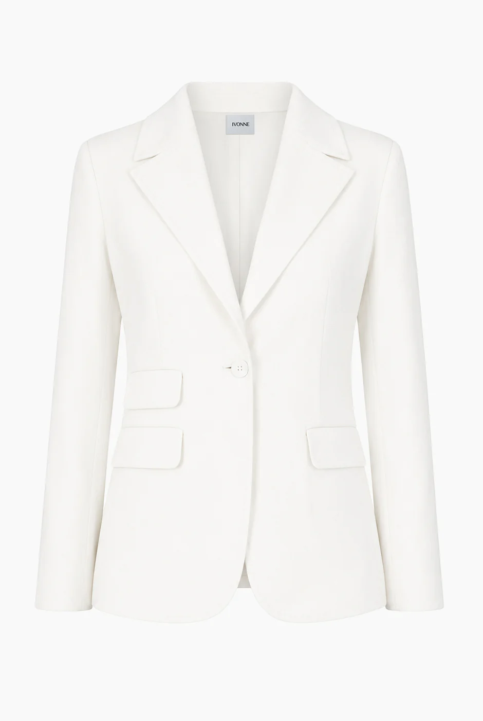 Saco sastreado liso blanco - Image 6