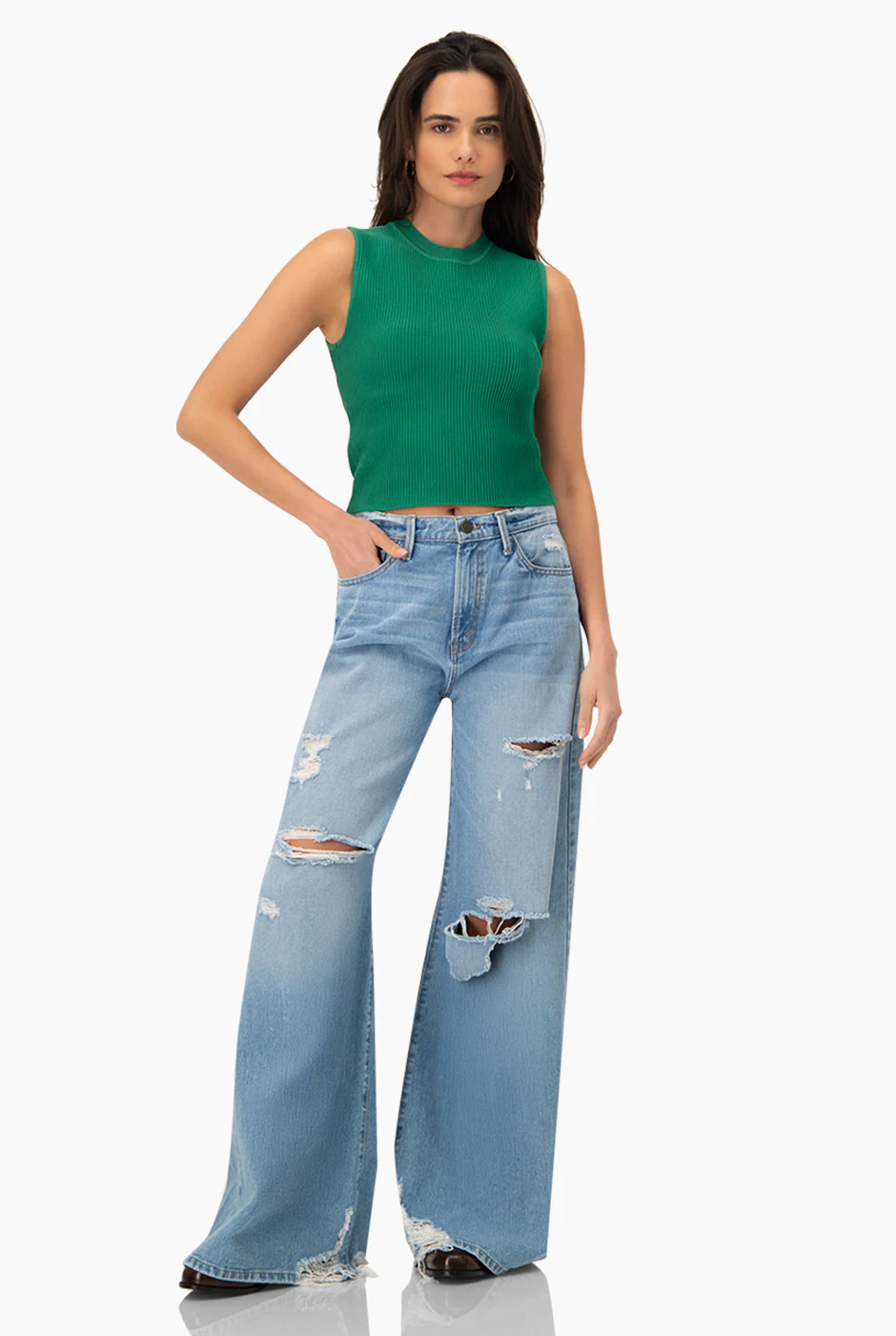 Slim Top Knitted Rib - Image 3